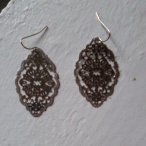 Silver Filigree Scrollwork Earrings